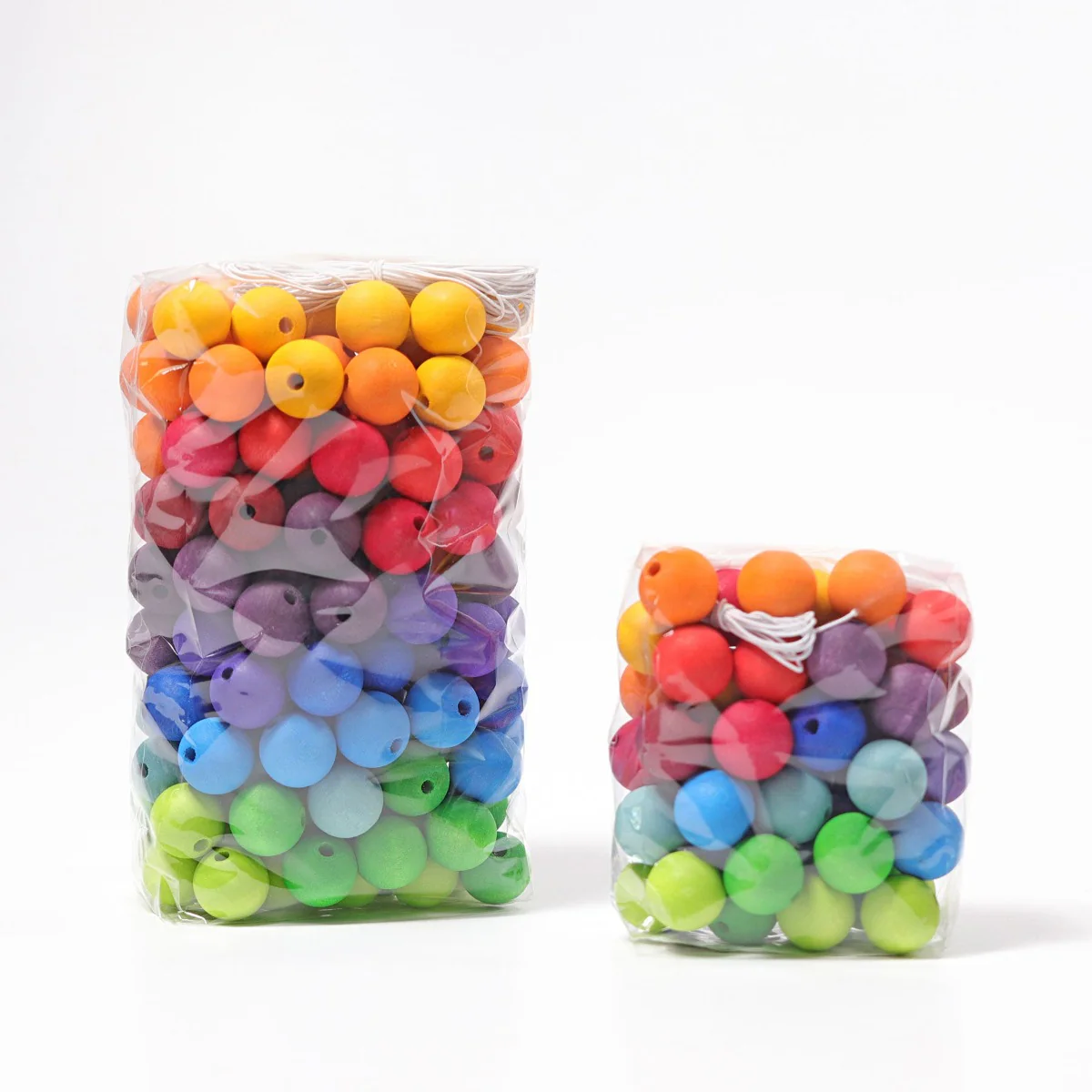 Grimm's Wooden Beads Rainbow - 60 Pieces, 20mm - Image 9