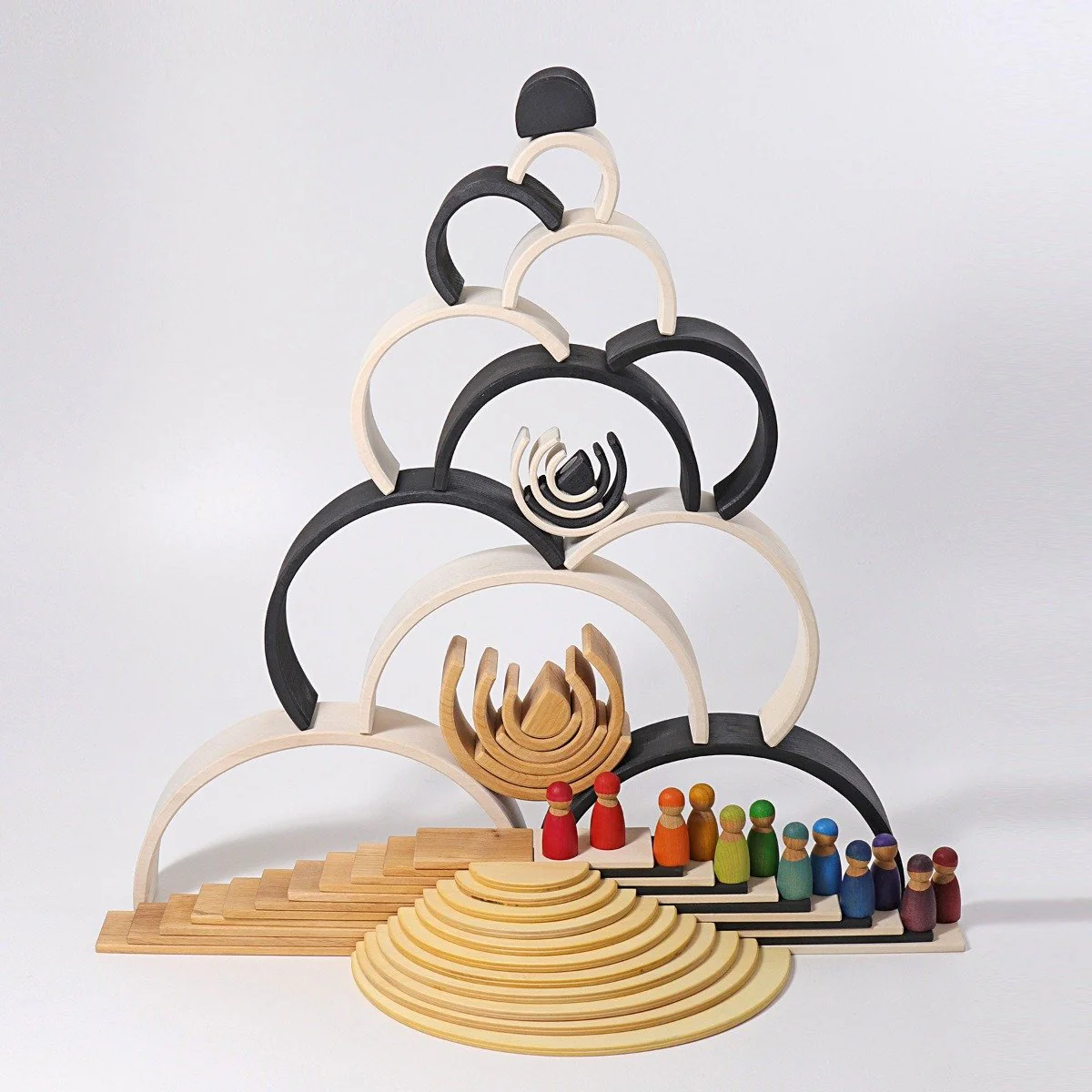 Grimm's Rainbow Monochrome Tunnel Large 12 Pieces - Image 4