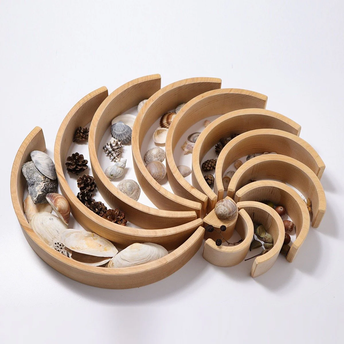 Grimm's Rainbow Natural Tunnel Large 12 Pieces - Image 4