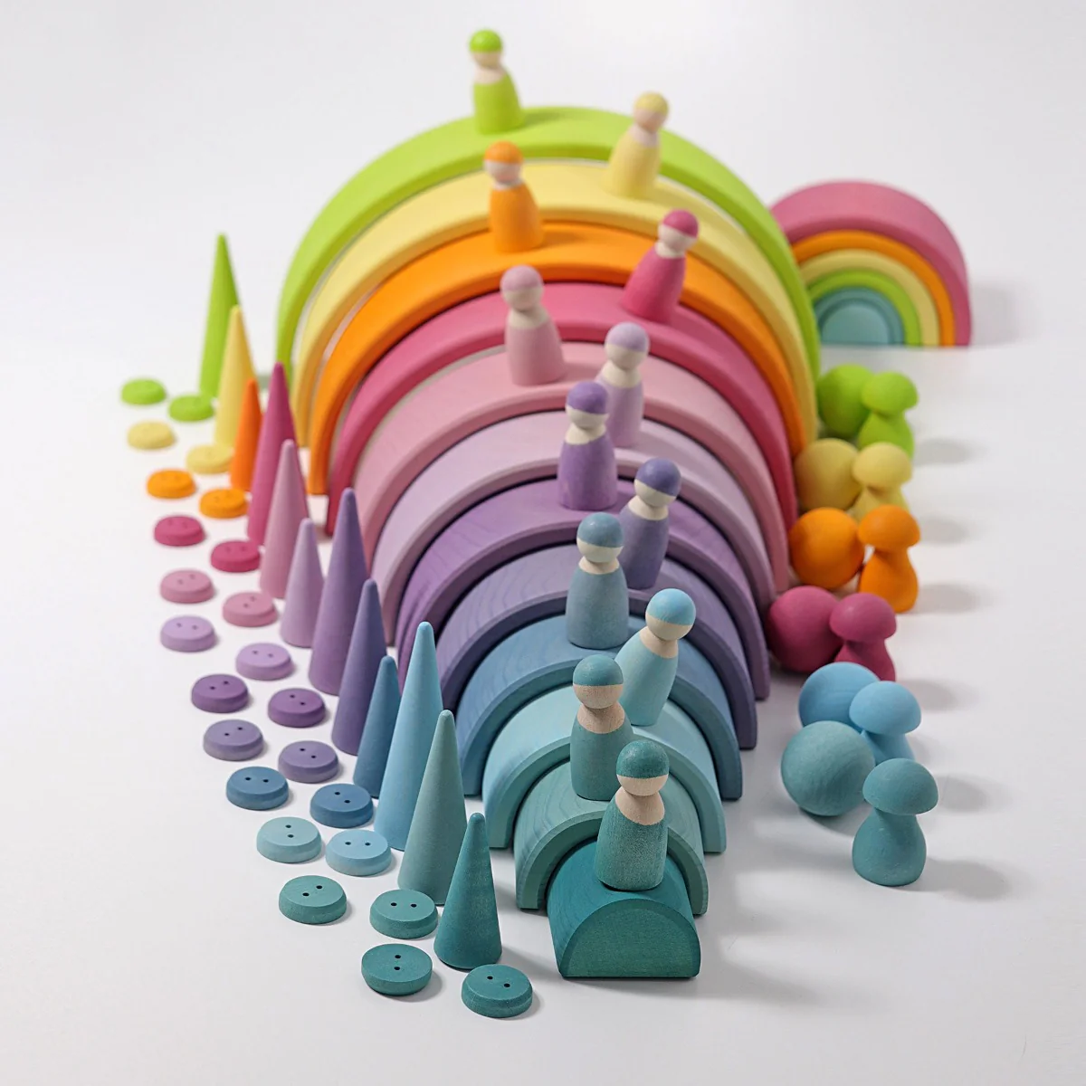 Grimm's Rainbow Pastel Large 12 Pieces - Image 16