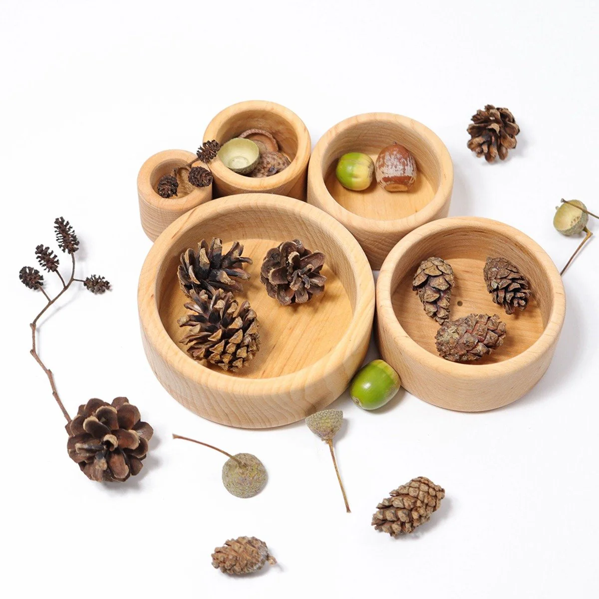 Grimm's Stacking Bowls - Natural - Image 3