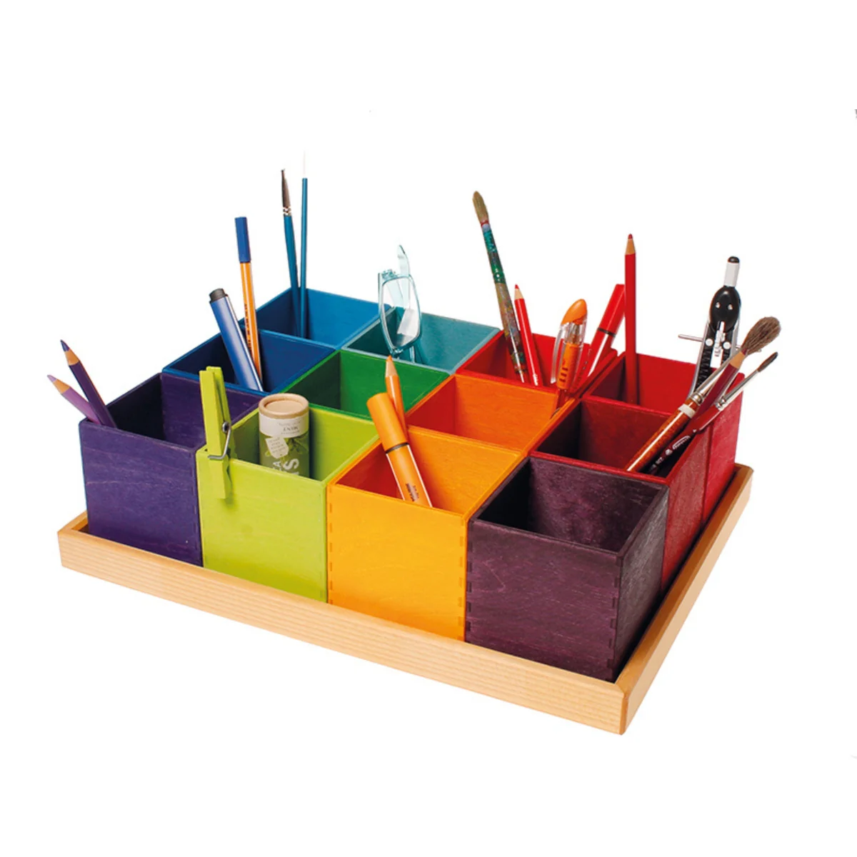 Grimm's Sorting Boxes Rainbow 12 Pieces - Image 6