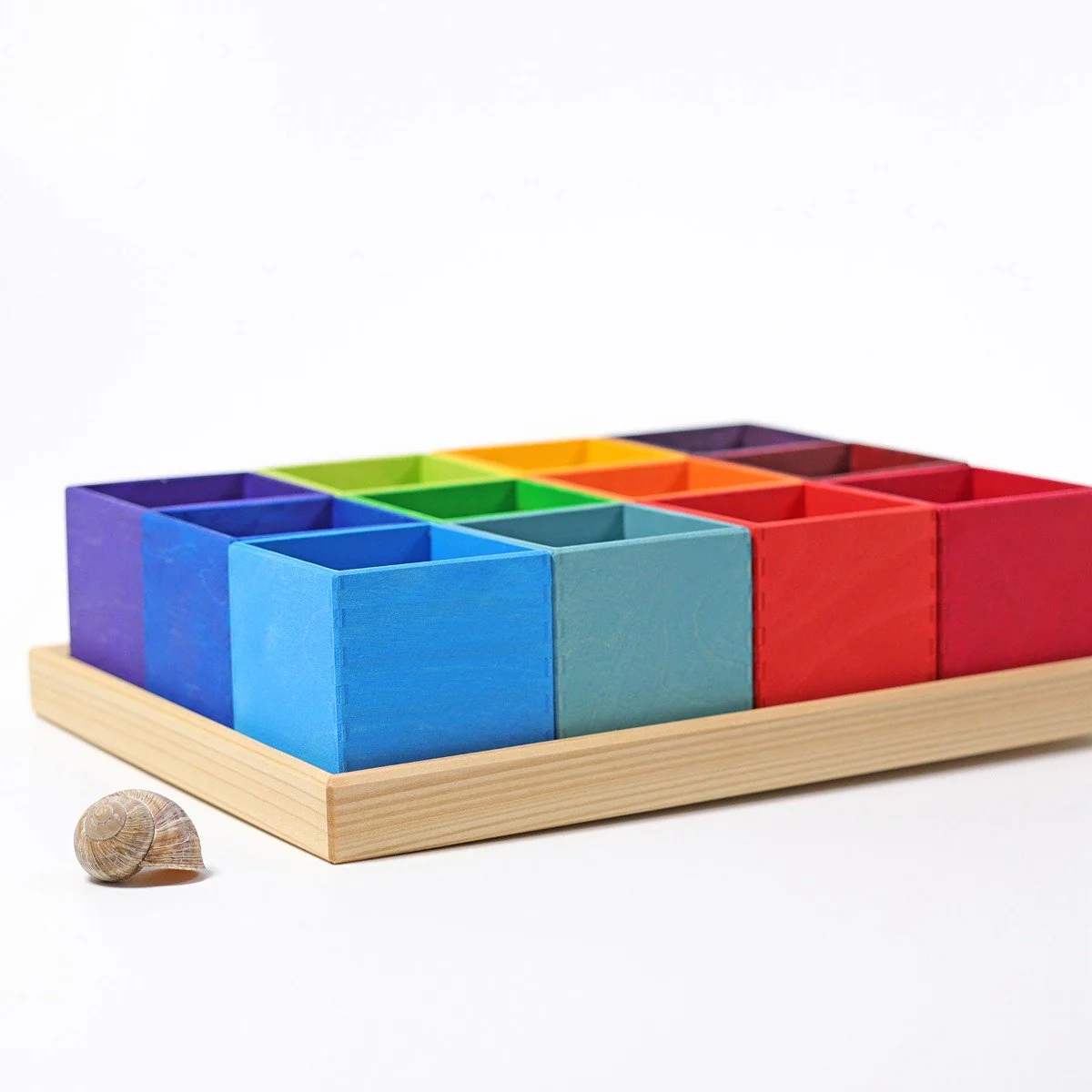 Grimm's Sorting Boxes Rainbow 12 Pieces - Image 8