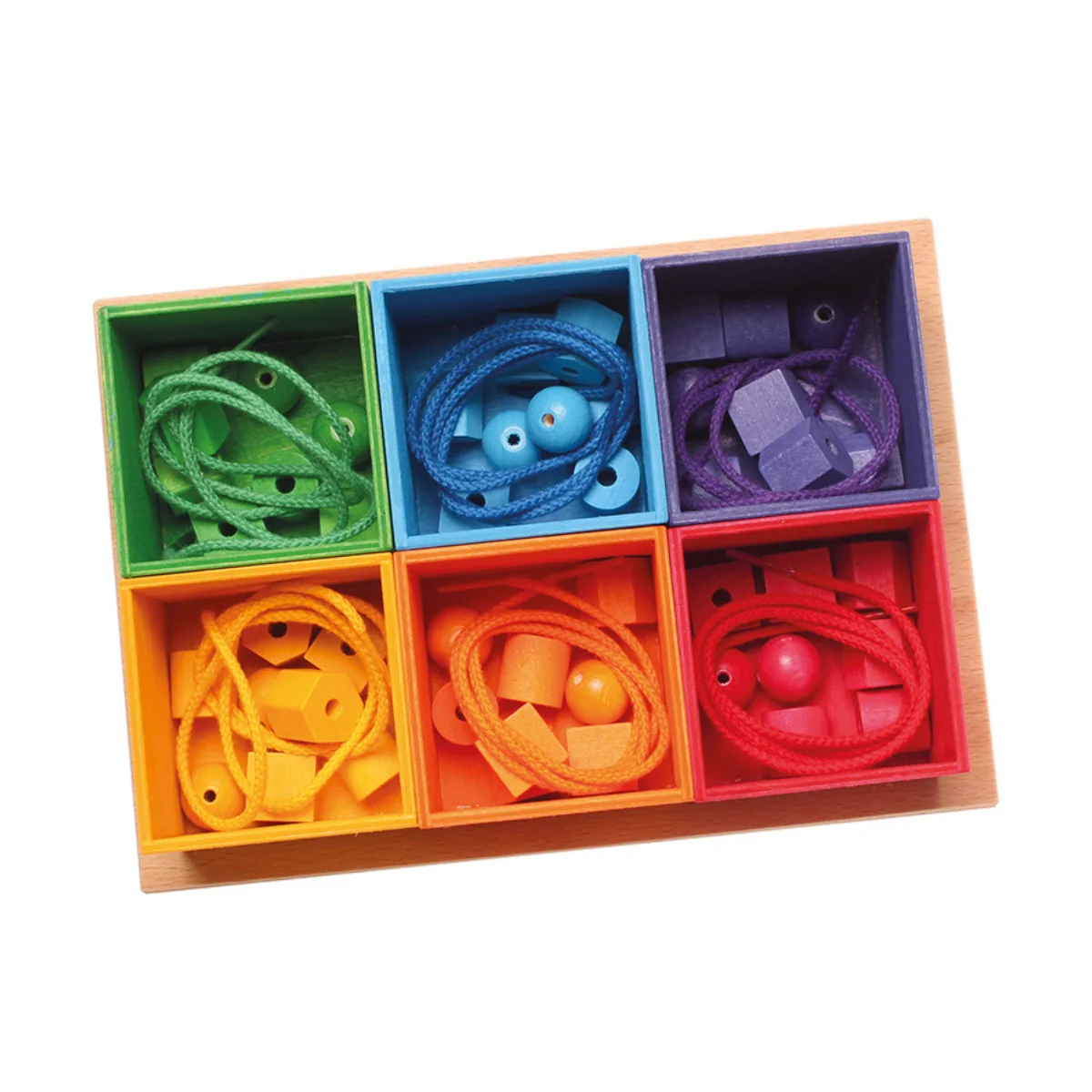 Grimm's Sorting Boxes Rainbow 6 Pieces - Image 8