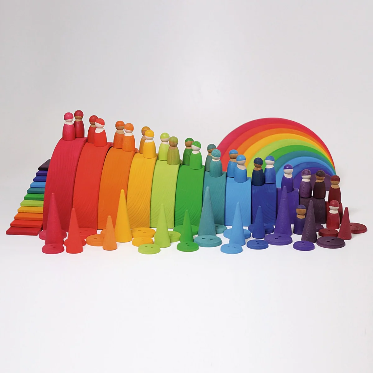 Grimm's Rainbow Threading Game Large Buttons - Image 6