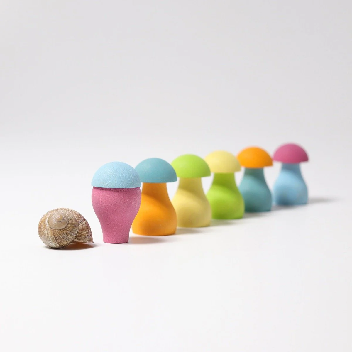 Grimm's Sorting Pastel Mushrooms 12 Pieces - Image 6