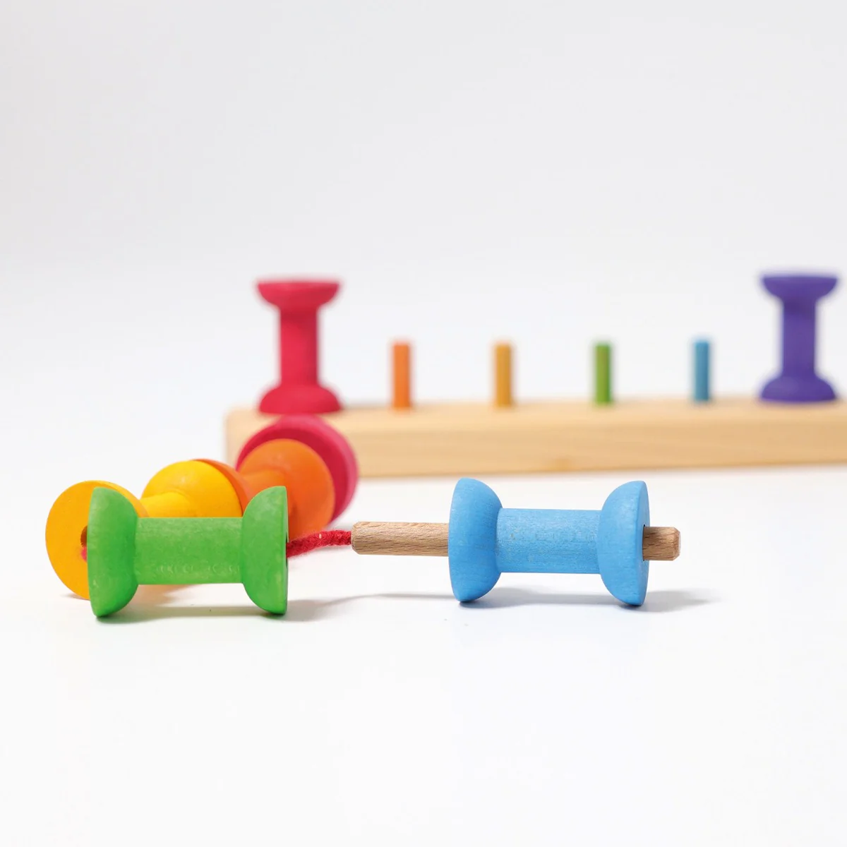 Grimm's Stacking Bobbins Small 8 Pieces - Image 3